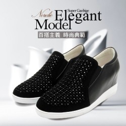 歐美時尚潮流立體晶鑽 3D休閒氣墊鞋